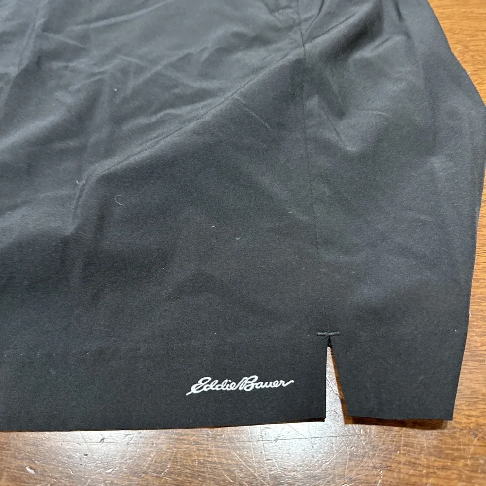 Eddie Bauer Women's Skort Sz 2X Black Elastic Waist Pockets‎ Casual Travel New!